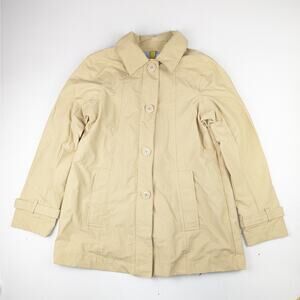 Lands' End Khaki Trench Coat